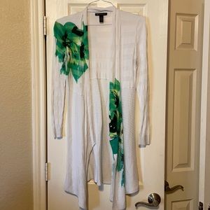 INC Int’l Concepts Cardigan Floral Print Large